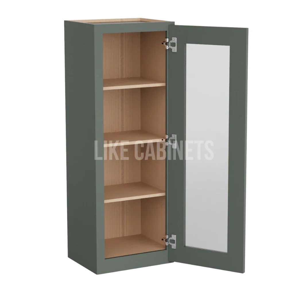 Aston Green 42'' H Single Door Wall Cabinet with Glass Door