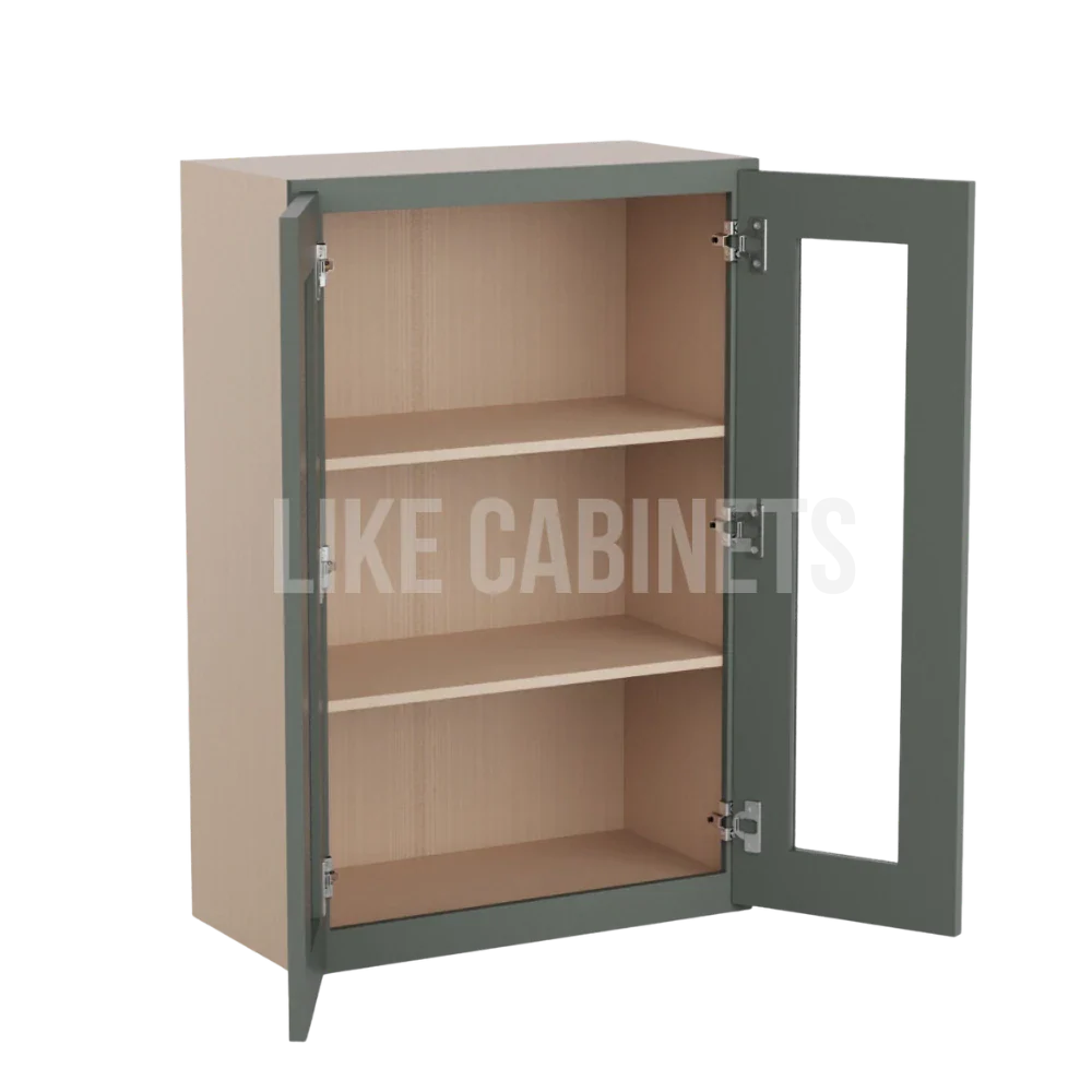 Aston Green 36'' H Double Door Wall Cabinet with Glass Doors