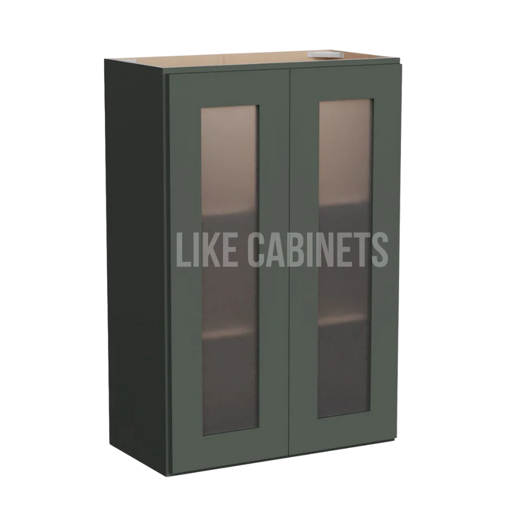 Aston Green 36'' H Double Door Wall Cabinet with Glass Doors