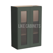 Aston Green 36'' H Double Door Wall Cabinet with Glass Doors