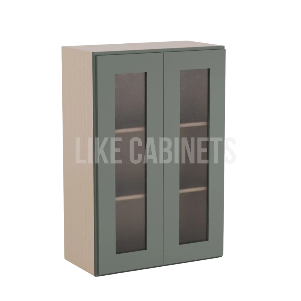 Aston Green 36'' H Double Door Wall Cabinet with Glass Doors