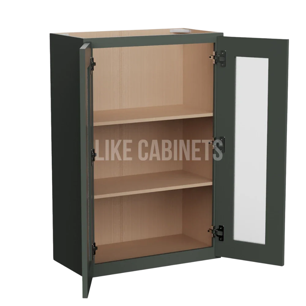 Aston Green 36'' H Double Door Wall Cabinet with Glass Doors