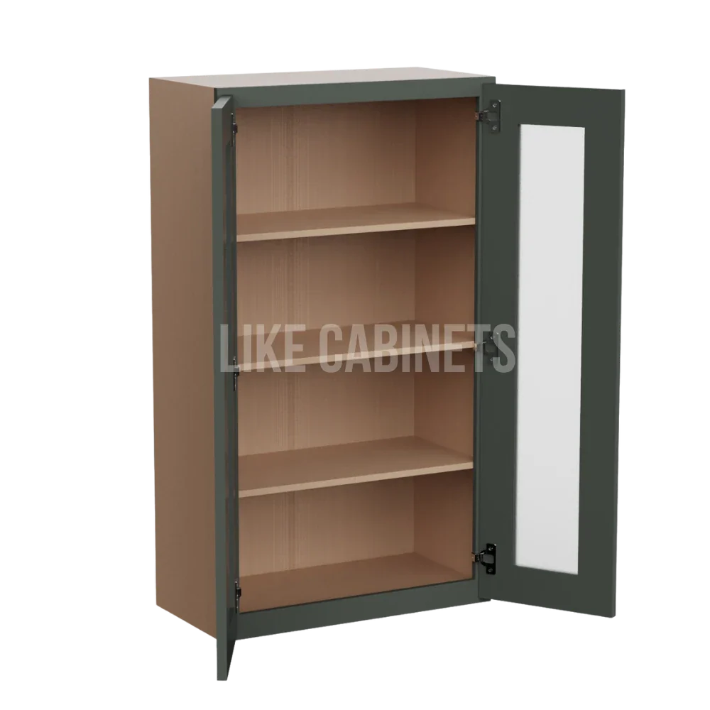Aston Green 42'' H Double Door Wall Cabinet with Glass Doors