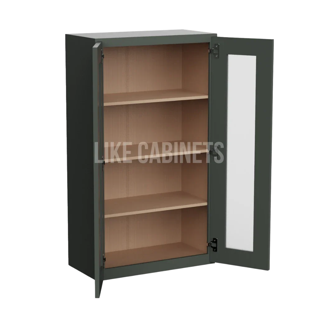 Aston Green 42'' H Double Door Wall Cabinet with Glass Doors