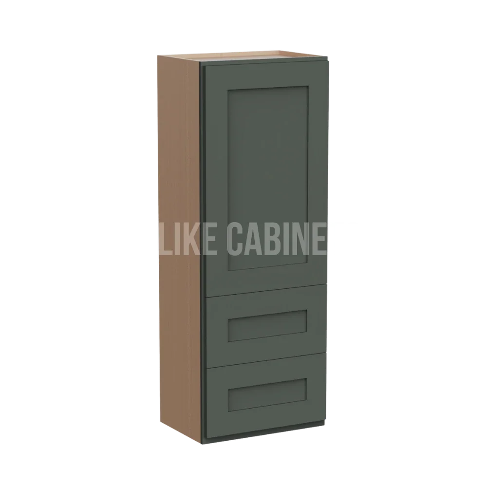 Aston Green 18''W Wall Cabinets With 2 Drawers