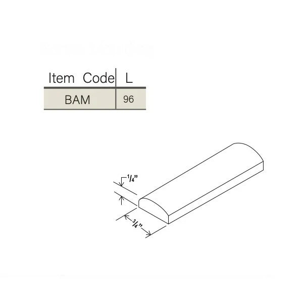 Double Smokey Gray Cabinet Batten Moulding