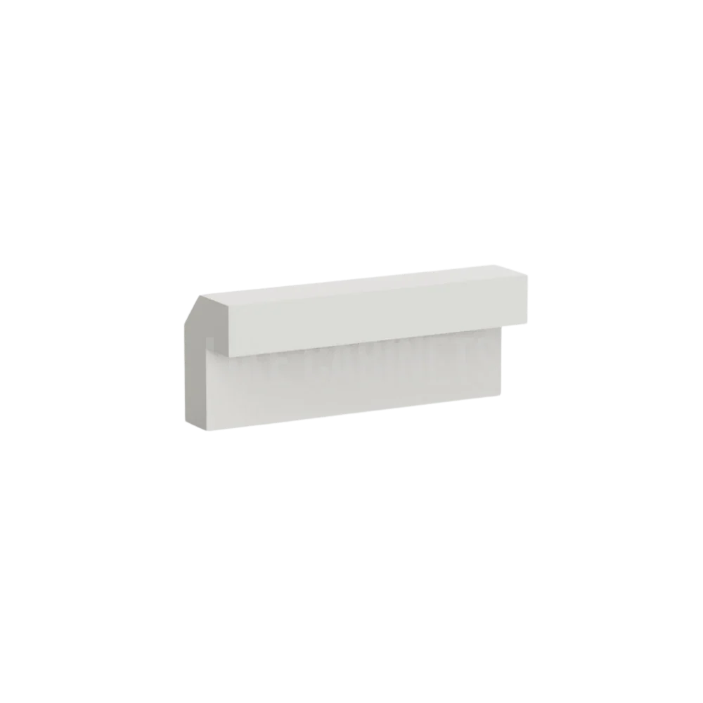 Charleston White Raised Panel Angle Light Rail Moulding