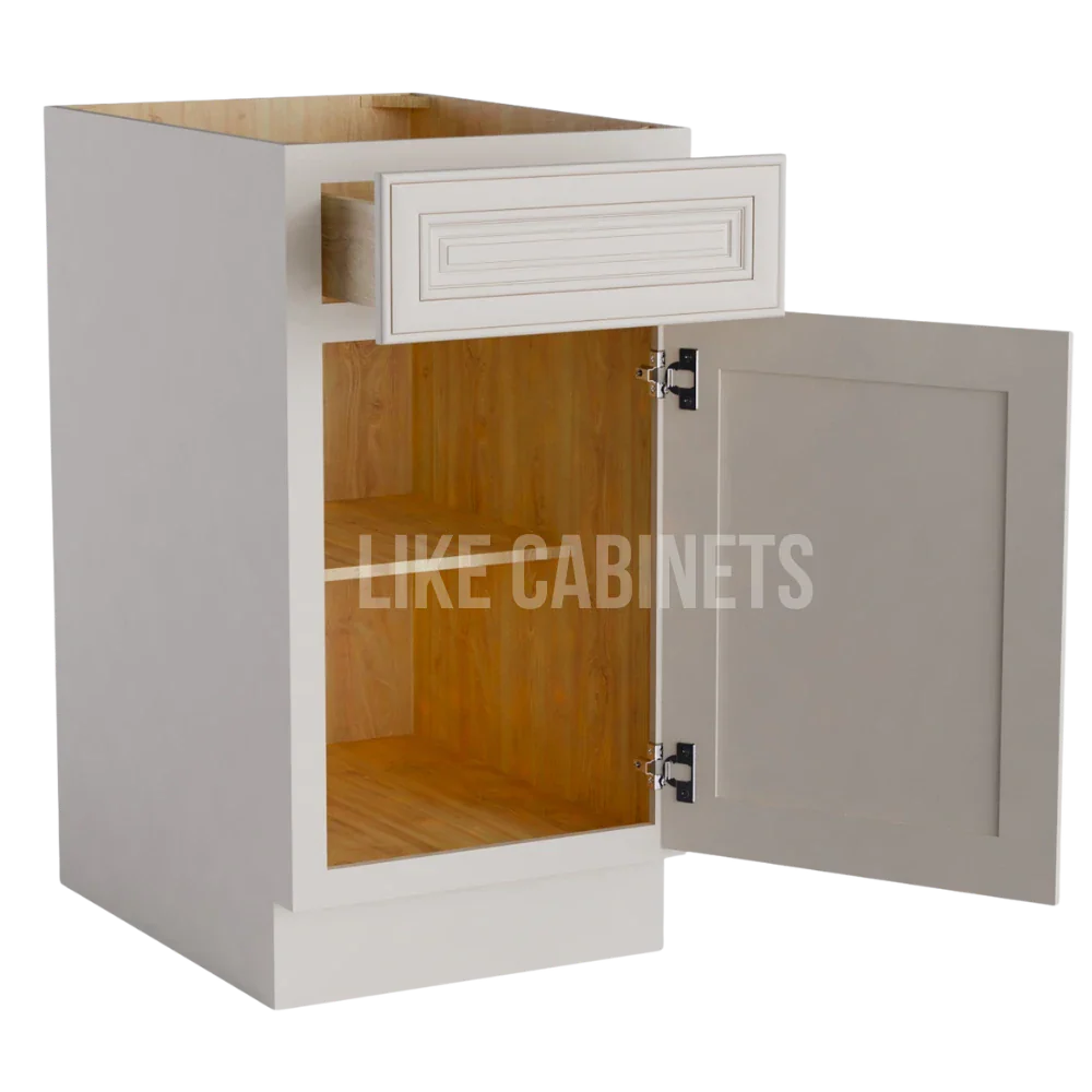 Charleston White Cabinet with Single Door & Drawer