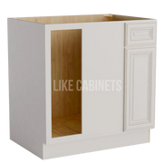 Charleston White Blind Corner Base Cabinet (L/R interchangeable)