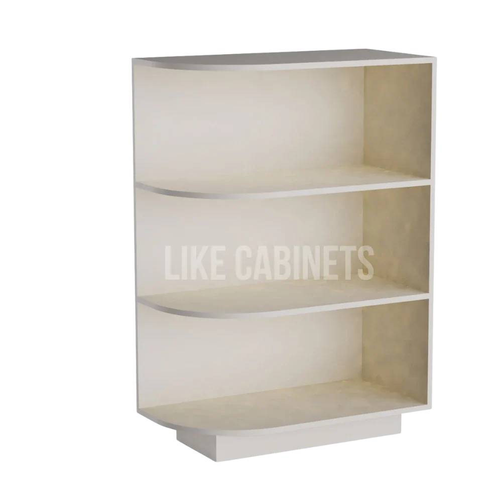 Charleston White Raised Panel Base End Shelf (Reversible)