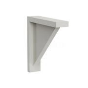 Charleston White Raised Panel Cabinet Corbel 9''H