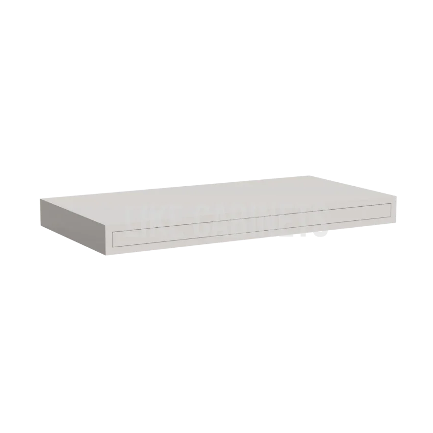 Charleston White Raised Panel Floating Shelf