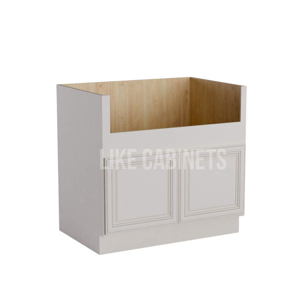 Charleston White Raised Panel Farmhouse Sink Base