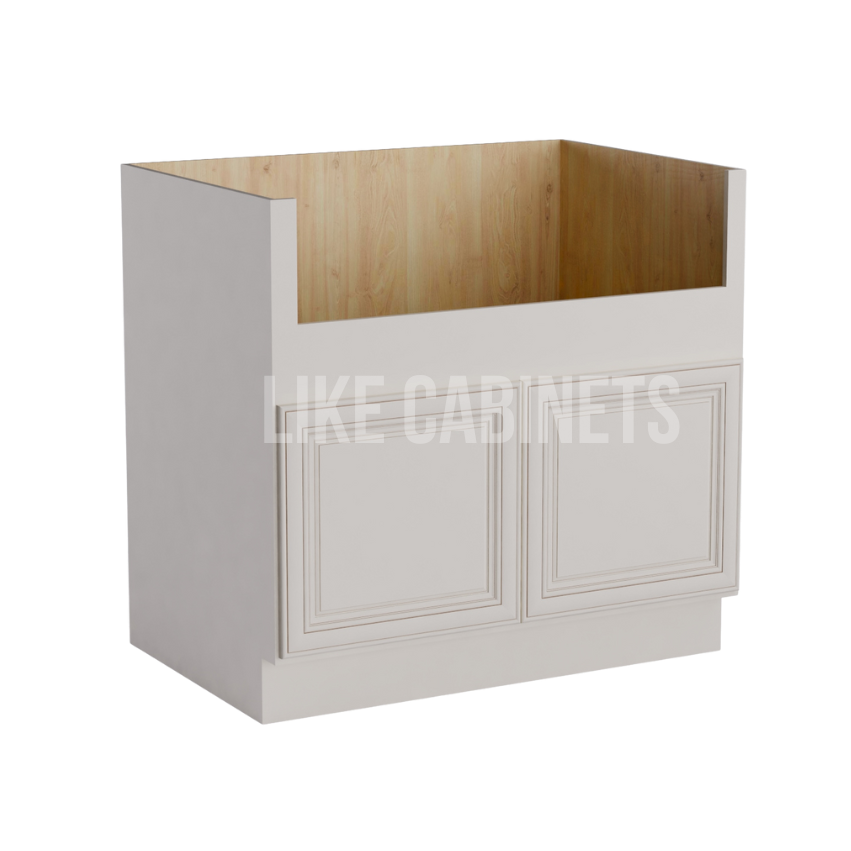 Charleston White Raised Panel Farmhouse Sink Base