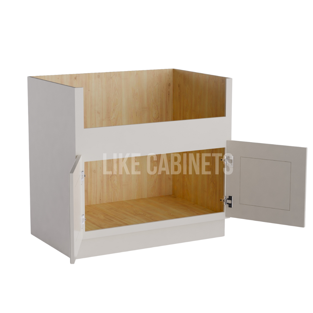 Charleston White Raised Panel Farmhouse Sink Base