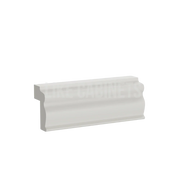 Charleston White Raised Panel Light Rail Moulding