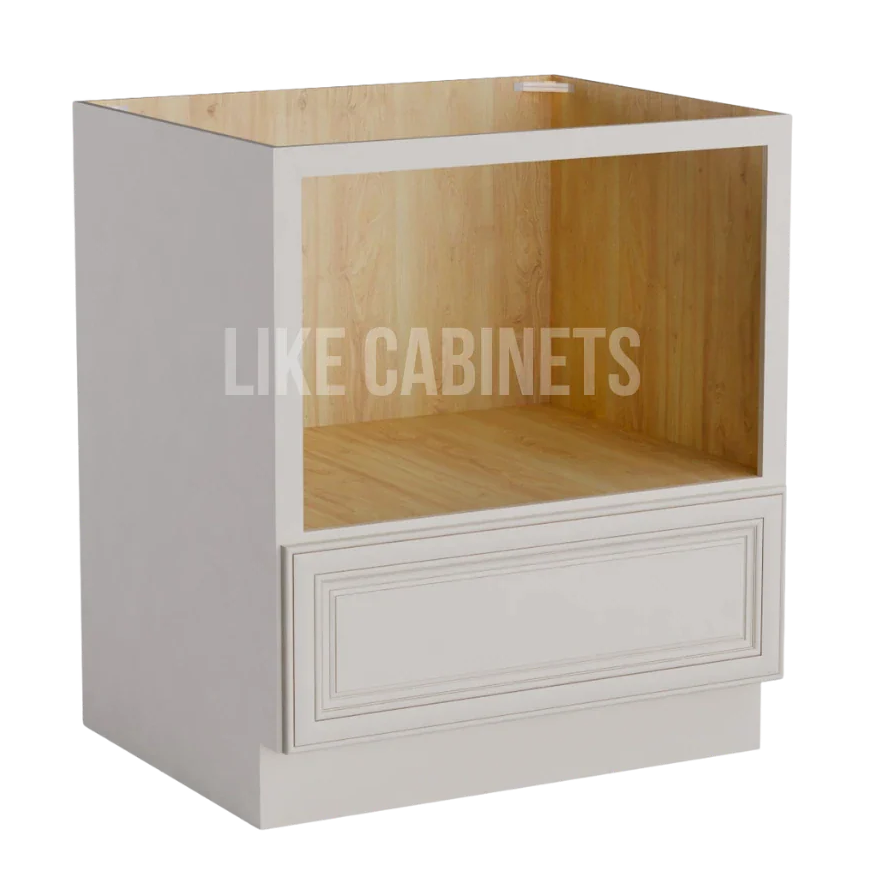 Charleston White Microwave Base Cabinet with Single Drawer