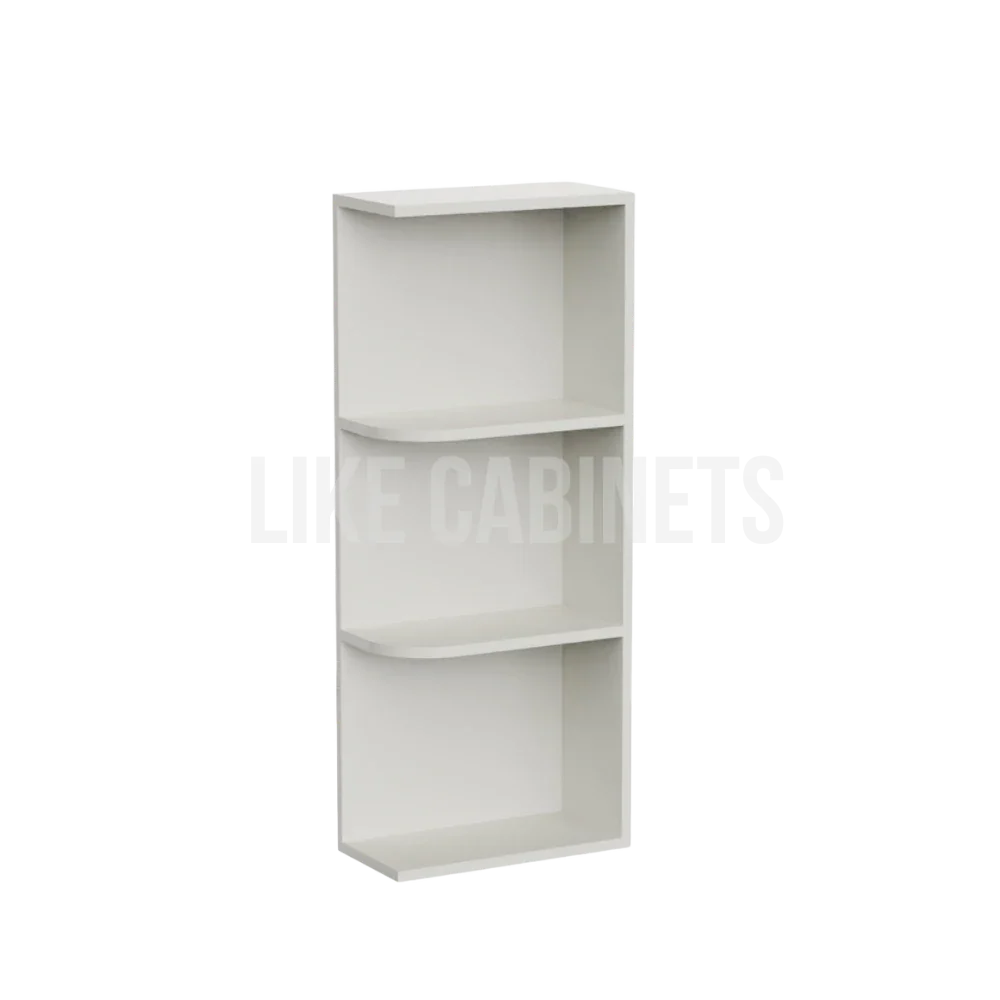 Charleston White Open End Shelf (Reversible)