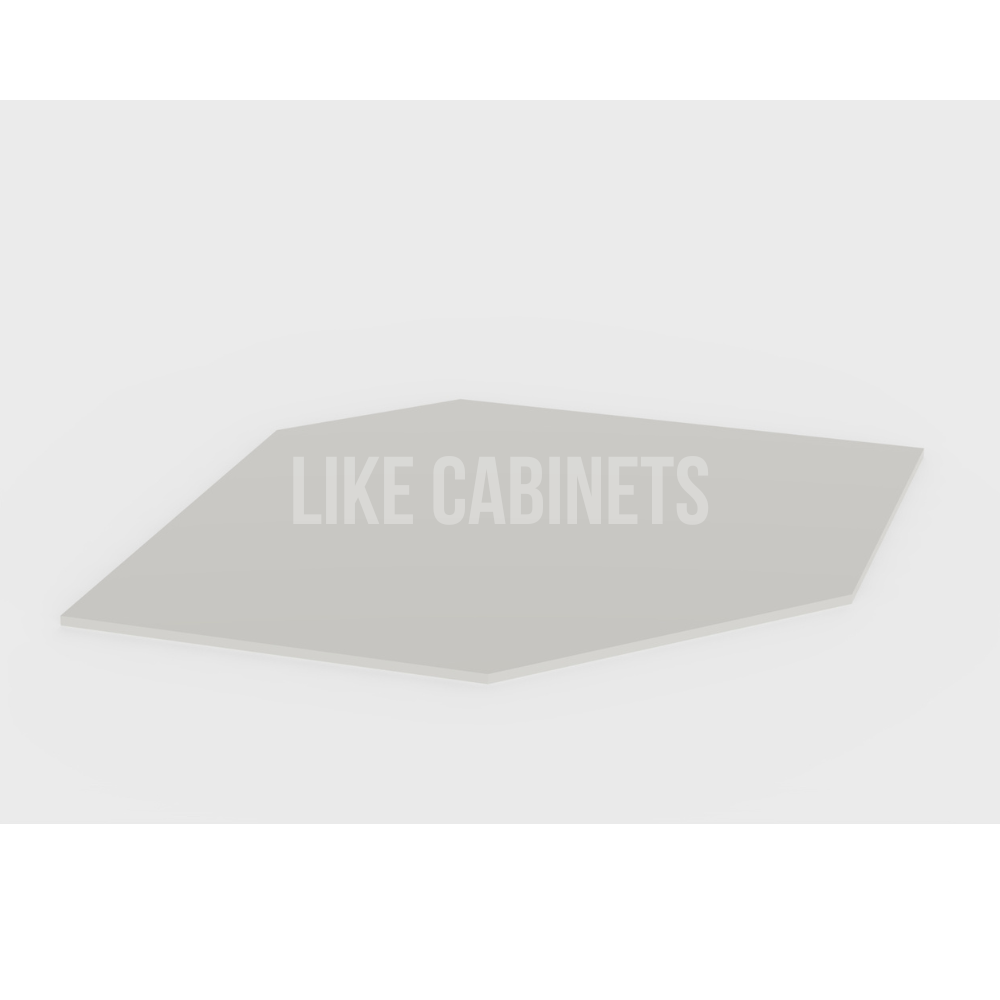 Charleston White Raised Panel Corner Sink Front Floor