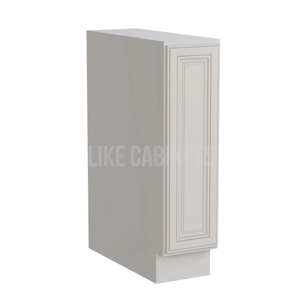 Charleston White Raised Panel Spice Pull Base Cabinet