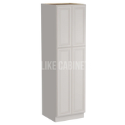 Charleston White Raised Panel 24'' W Utility Pantry Cabinet