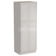 Charleston White Raised Panel 30'' W Utility Pantry Cabinet