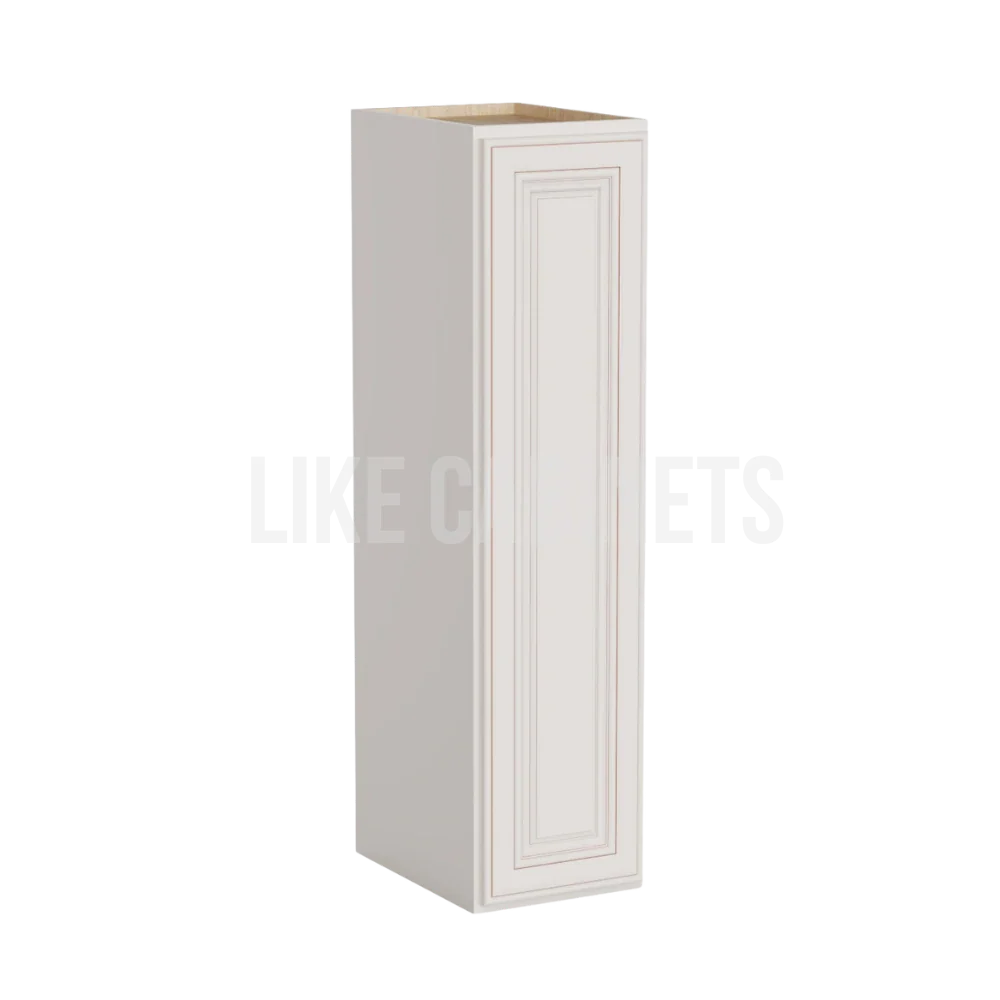 Charleston White Raised Panel 36'' H 9"W Single Door Wall Cabinet