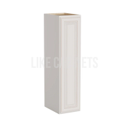 Charleston White Raised Panel 36'' H 9"W Single Door Wall Cabinet