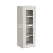 Charleston White Raised Panel 42'' H Single Door Wall Cabinet with Glass Door