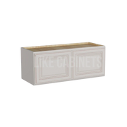 Charleston White Raised Panel 12'' H Double Door Wall Cabinet