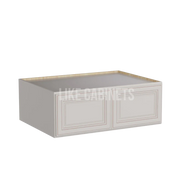 Charleston White 33'' W Refrigerator Wall Cabinet 24'' Deep