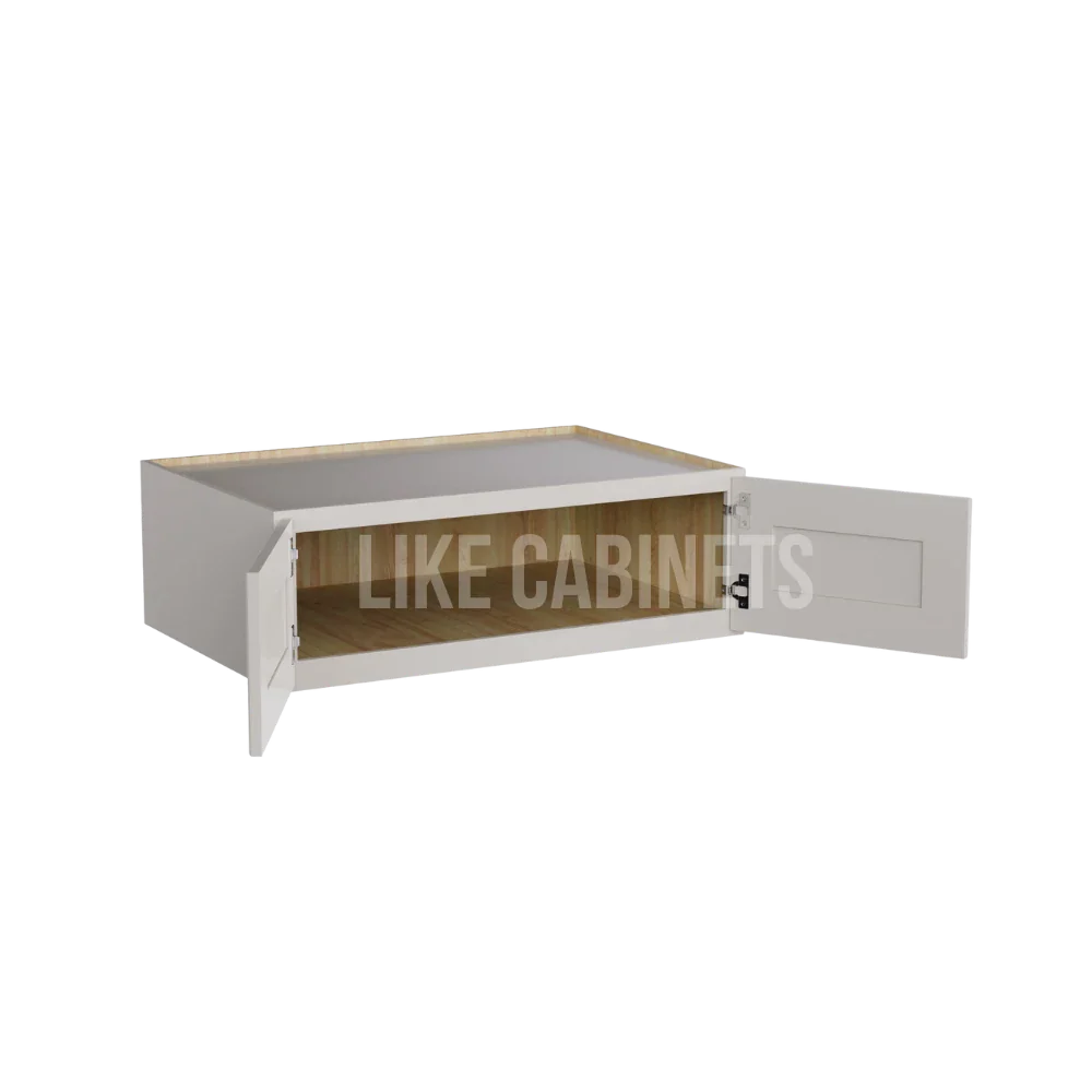 Charleston White 36'' W Refrigerator Wall Cabinet 24'' Deep