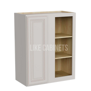 Charleston White Raised Panel 30'' H Wall Blind Cabinet