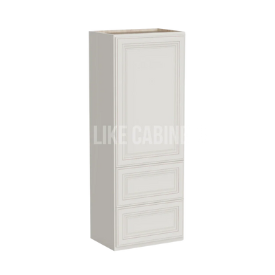 Charleston White 18''W Wall Cabinets With 2 Drawers