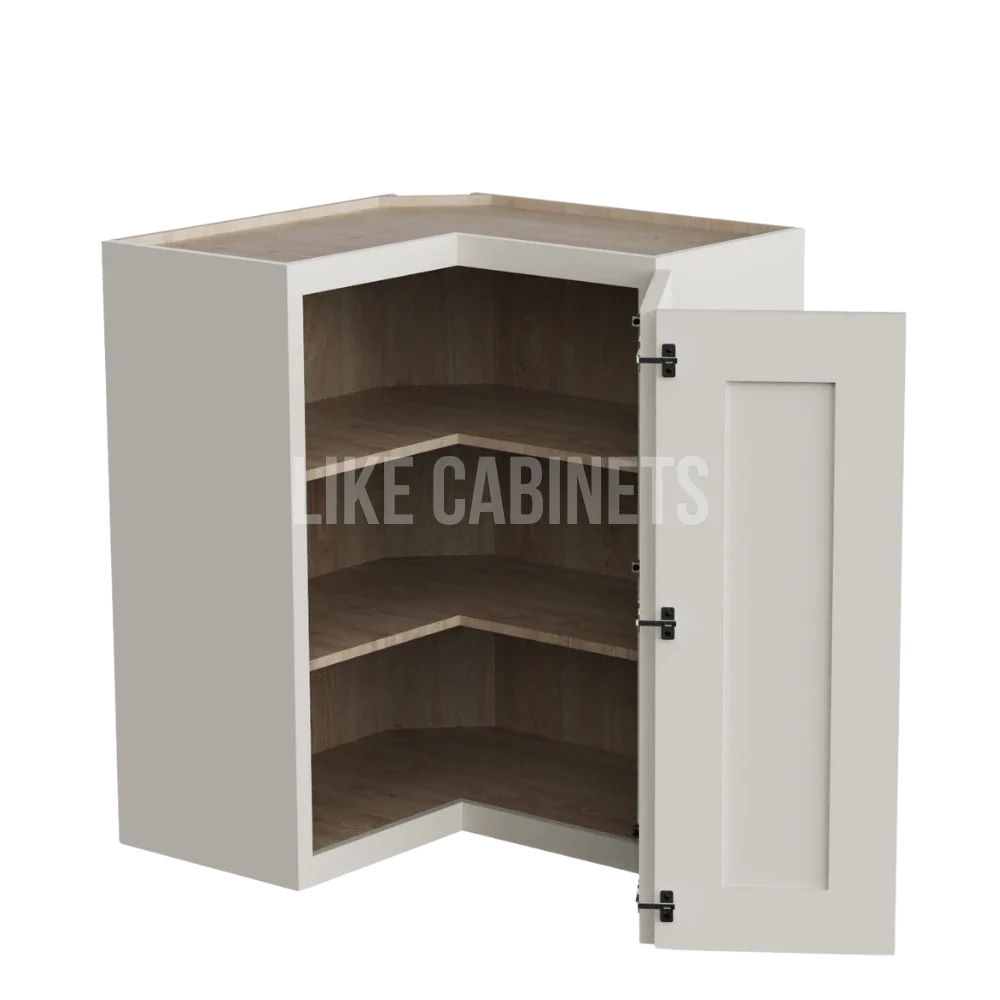 Charleston White Raised Panel Easy Reach Wall Cabinet