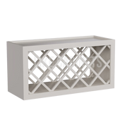 Charleston White Raised Panel Wine Rack