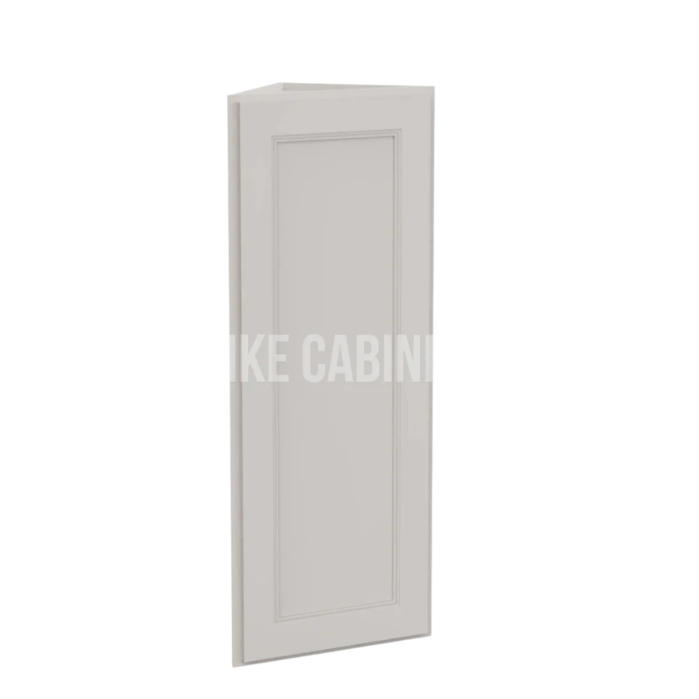 Double Dove White Angle Wall Cabinet
