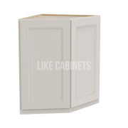 Double Dove White Base End Cabinet