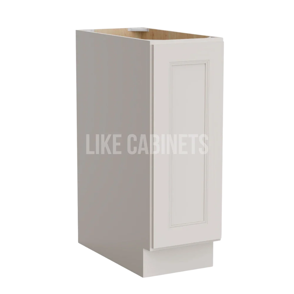 Double Dove White Full Height Single Door Base Cabinet