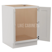 Double Dove White Base Cabinet Base Cabinet Full Height Door