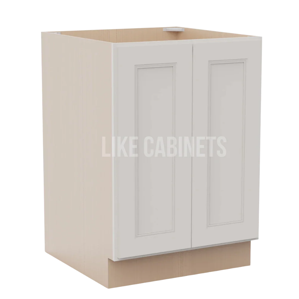 Double Dove White Base Cabinet Base Cabinet Full Height Door