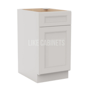 Double Dove White Trash Base Cabinet