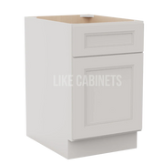 Double Dove White Two Drawer Document File Base Cabinet