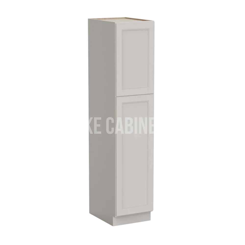 Double Dove White 18'' W Two Single Door Utility Pantry Cabinet