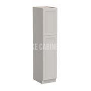 Double Dove White 18'' W Two Single Door Utility Pantry Cabinet