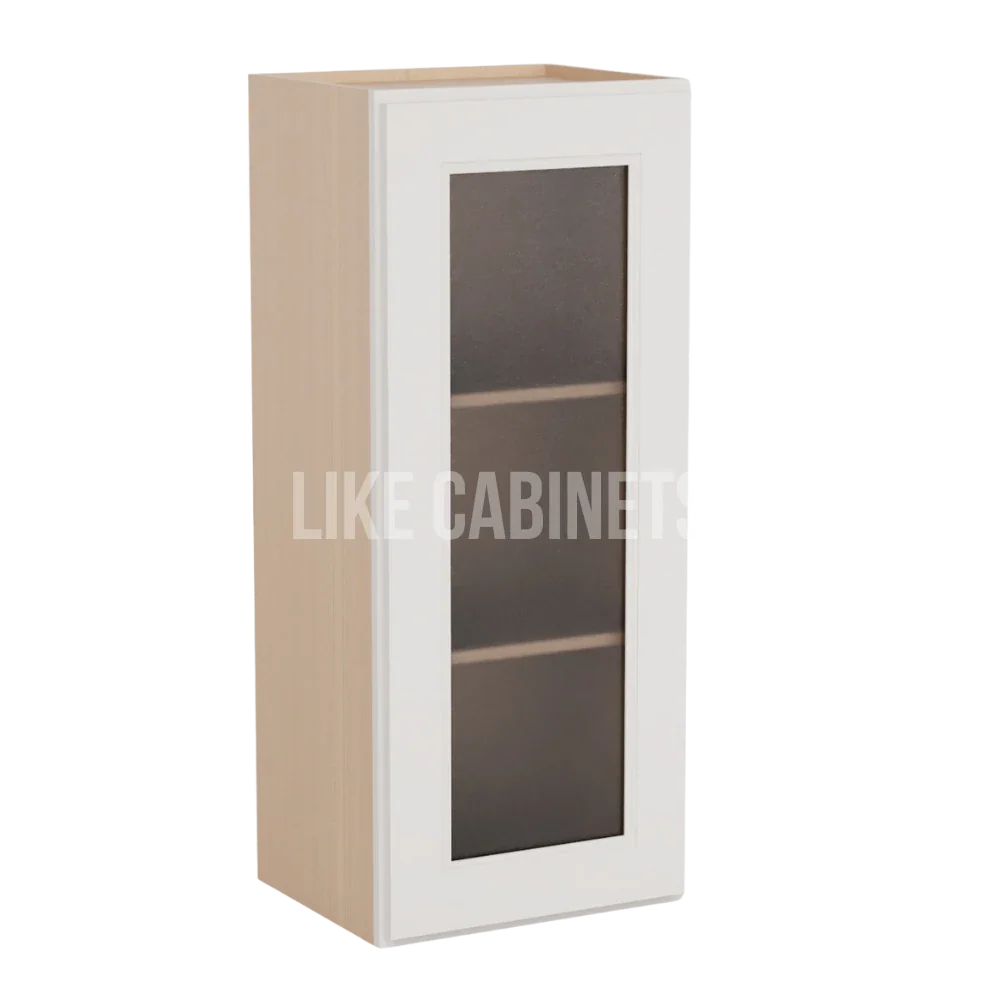 Double Dove White 36'' H Single Door Wall Cabinet with Glass Door