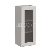 Double Dove White 36'' H Single Door Wall Cabinet with Glass Door