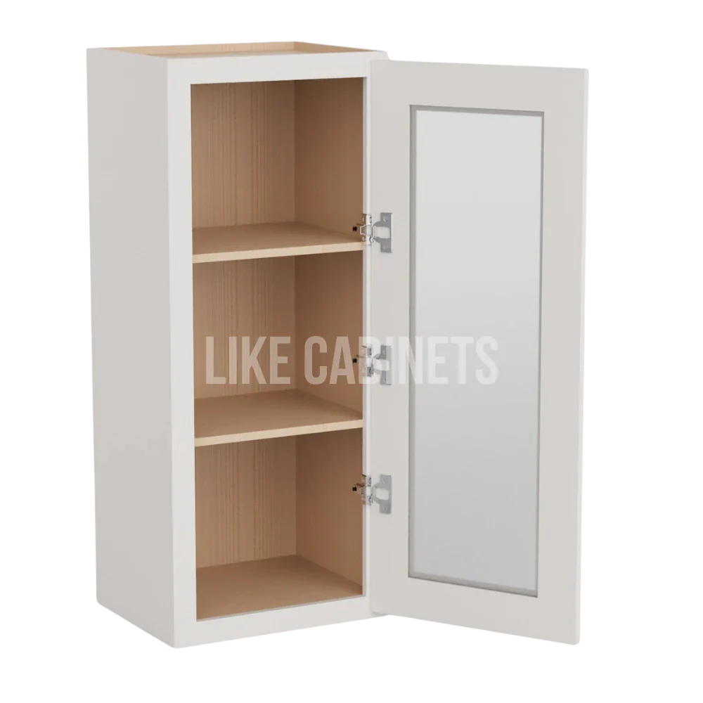 Double Dove White 36'' H Single Door Wall Cabinet with Glass Door