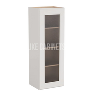 Double Dove White 42'' H Single Door Wall Cabinet with Glass Door