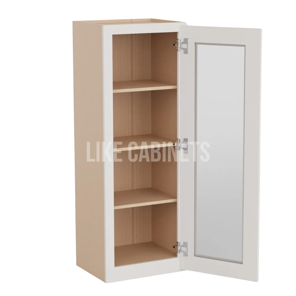 Double Dove White 42'' H Single Door Wall Cabinet with Glass Door
